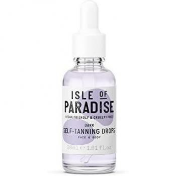 Isle of Paradise - Gotas autobronceadoras, color oscuro, 30 ml