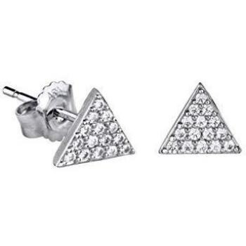 VIDAL & VIDAL Pendientes Colección Rosanna Zanetti triángulos de de Plata rodiada con Circonitas