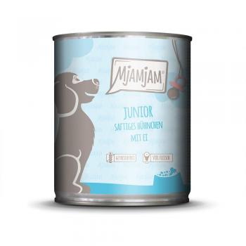 MjAMjAM Junior 12 x 800 g - Pack Ahorro - delicioso pollo con huevo