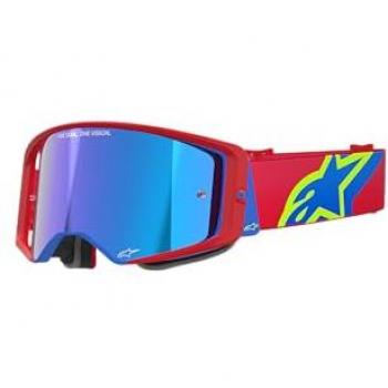 Alpinestars Supertech Corp Absolute Vision Mirror Motocross Goggles Red/Blue