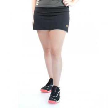 Falda para pádel Bullpadel BPFD-PN07 Negra Mujer - Comodidad y Transpiración
