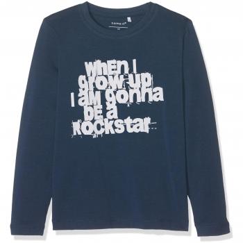 NAME IT Nitvux Ls Top Box H Mz G, Camisa Manga Larga para Niños, Azul