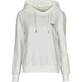 Sudadera Only Noomi blanca con capucha para mujer