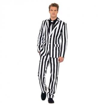 Traje Divertido de Fantasma a Rayas para Hombre - Talla M
