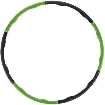 Aro de Hula-Hoop Fitness con Masaje, 100 cm, 1.2 kg, Verde-Gris