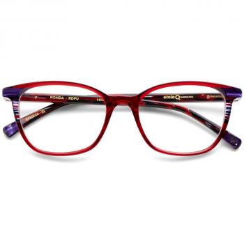 Etnia Barcelona Ronda RDPU Gafas Recetadas para Mujer Rojas con armazones y lentes de 49