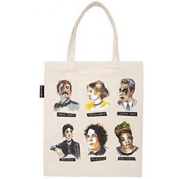 Out of Print Punk Rock Authors Tote Bag, 15 X 17 Inches