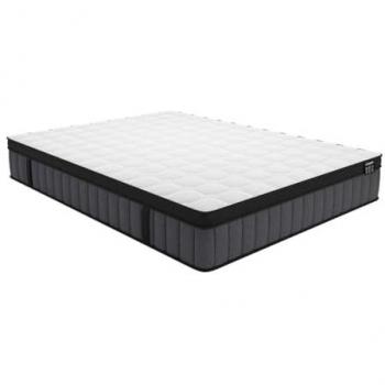 Colchón de 180 x 200 cm de muelles ensacados con 7 zonas y espuma viscoelástica refrescante de 25 cm de grosor - TOLCA de YSMÉE
