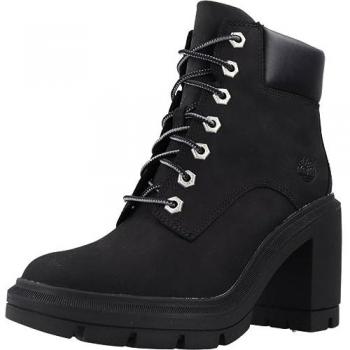 Timberland Women's Allington Heights 6-Inch Lace-Up Boots in Black, Size 39.5