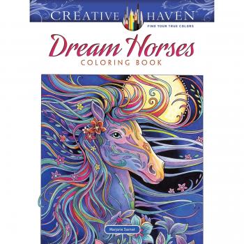 Creative Haven Dream Horses Coloring Book