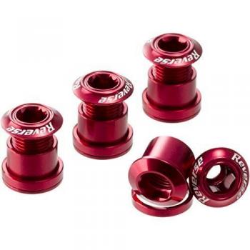 Juego de tornillos para corona inversa 7mm en aluminio rojo - Reverse Components
