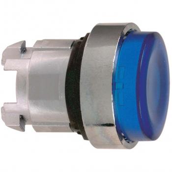 Schneider elec pic - mss 40 02 - Cabeza pulsador luminoso diámetro 22 saliente azul embellecedor metálico