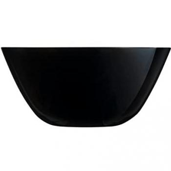 Ensaladera Luminarc Zelie Negro Vidrio 24 cm - Apto para Lavavajillas y Microondas