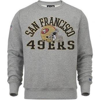 New Era Ne97054Fa16 Nfl College Crew Saf49E - Sudadera-Línea San Francisco 49Ers para hombre, color gris, talla XL