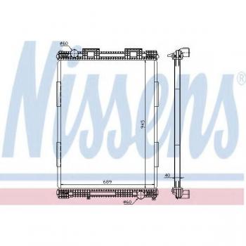 Radiador de refrigeración del motor NISSENS 628700
