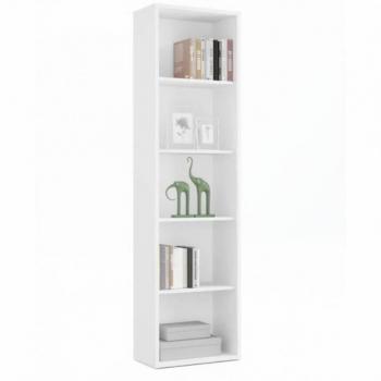 Estantería Librería Estrecha Scaled Color Blanco 197x52x33 Cm