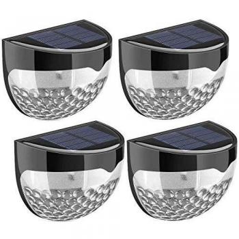 Pertop Luz solar,Lampara Solar Seguridad, Luz de Valla al Aire Libre Luz Pared Solar Impermeable para Casa, Garaje, Cobertizo, Pasillos, Escaleras