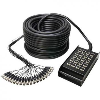 Multicable Adam Hall K20C50 16x4 con caja de escenario - 50 m