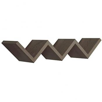 Estante de Pared Moderno Decorativo Saetta Color Nogal 56 cm