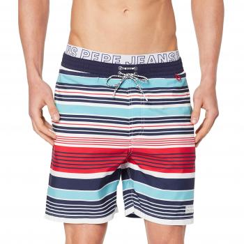 Pepe Jeans Stripes Bañador, Rojo