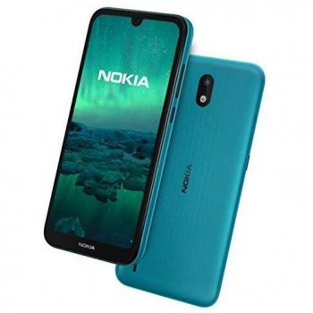 Smartphone Nokia 1.3 - Pantalla LCD de 5.71, Memoria Interna de 16GB, RAM de 1GB, Dual SIM, Color Verde Cyan, Cámara Trasera de 8MP y Frontal de 5MP