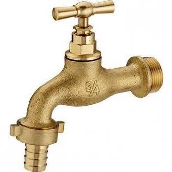 Grifo de jardín macho 3/4 - macho 1 con racor y conector Ø19 Noyon & Thiebault