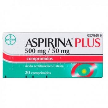 Aspirina Plus 500/50 mg 20 Comprimidos