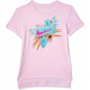 Nike G NSW tee Dptl Foliage Futura Camiseta, Niñas, Pink Foam, XS