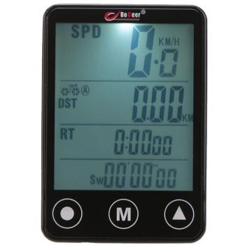 GuDoQi Computadora de Bicicleta LCD Velocímetro de Bicicleta Inalámbrico con Pantalla Táctil
