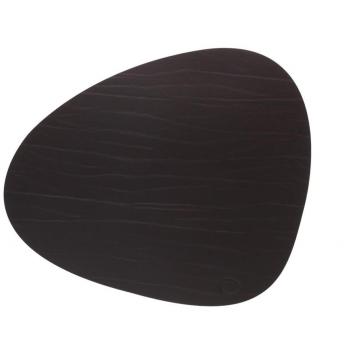 FINA DNA | Mantel individual Buffalo curve L 37 x 44 cm, marrón oscuro
