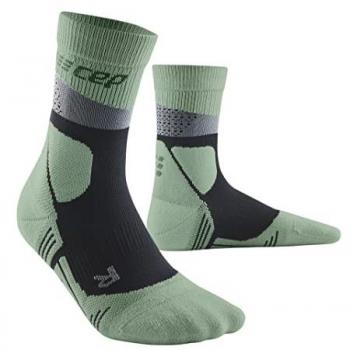 CEP Women's Max Cushion Mid Cut Hiking Socks - Grey/Green, Size II