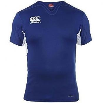 Canterbury Vapodri Reto - Camiseta de rugby para hombre, color azul, tamaño grande