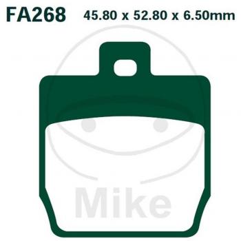 Pastilla de freno orgánica para scooter EBC SFA268, incluye un juego de pastillas de freno diseñadas específicamente para scooters, fabricadas por EBC Brakes, con alta calidad y rendimiento en frenado