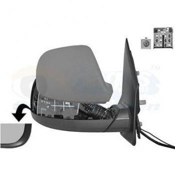 Espejo retrovisor VAN WEZEL 5791808 con carcasa de plástico, espejo convexo, diseño aerodinámico, ajuste manual y compatible con varios modelos de vehículos