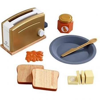 KidKraft- Kit de tostadora de juguete de madera