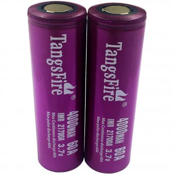 TangsFire IMR 21700 60A 4000mah 3.7V batería recargable 2 piezas