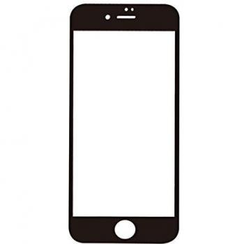 Cristal Templado Protector 9H para iPhone 6 y 6s con Marco Negro