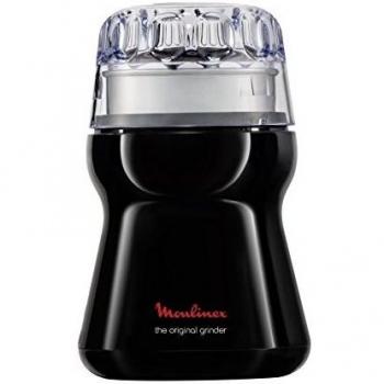 Moulinex Grinder AR110830, Molinillo de café de 180 W para 9 tazas , con capacidad de 50 g con mecanismo de funcionamiento a presión 1,2,3, color negro