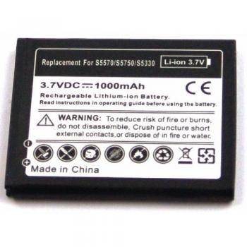 Batería compatible con Samsung Galaxy 551, Galaxy Mini, Galaxy S Wi-Fi 4.0, GT-i5510, GT-S5250, GT-S5330, GT-S5570, GT-S5750E, GT-S7230, GT-S7230E, SCH-i559, Wave 525, Wave 533, Wave 575, Wave 723, YP-G1, YP-G1C, YP-G1C/XSH
