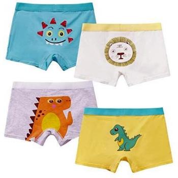 MiSense 4 Pack Bóxers Calzoncillos Ropa Interior Niños para 2-11 Años