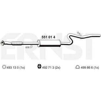 Silenciador intermedio ERNST 551014