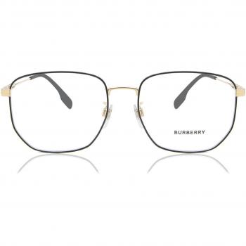 Burberry BE1352D Asian Fit 1318 Men's Eyeglasses Gold Size 56 - Blue Light Block Available