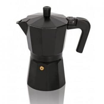 Cafetera de aluminio Pisa Negra 9 Tazas - GOOD4YOU CAFETERA 09TZ ALU NE PISA BOX PLUS