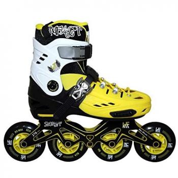 KRF The New Urban Concept Patín Freeskate Impact 4 Ruedas de 90 mm Amarillo Unisex Adultos L (36-39)