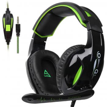 SUPSOO G813 Auricular Gaming para Juegos Xbox One, Cableado 3.5mm Estéreo sobre Auriculares para Juegos de oído Micrófono y Cancelación de Ruido y Control de Volumen Nuevo PS4/PC/Mac/Table/Smartphone