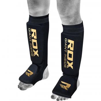 RDX Espinilleras Kick Boxing Muay Thai, Aprobado por SATRA, Espinilla Empeine Protección Pads, MMA Shin Pierna Guardia para Sparring Boxeo BJJ Kárate Entrenamiento, Hombre Mujere