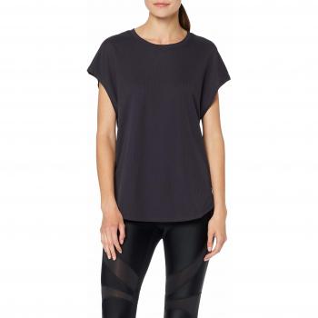Nike W Nk TR Dry SS Studio Top Camiseta, Mujer, Oil Grey/Black, S