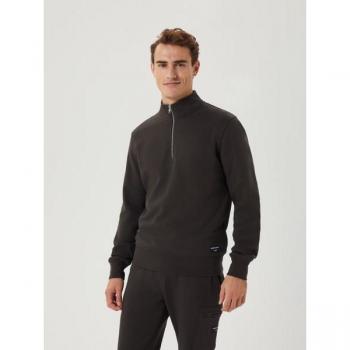 Björn Borg Men's Green Centre Half Zip Pullover, Size Small