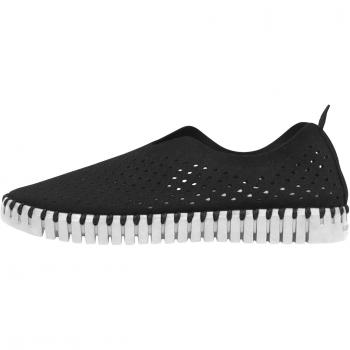 Bailarinas Ilse Jacobsen Tulip 3275 Mujer - Negro, Material Sintético, Suela de Caucho Natural Antideslizante, Ligero y Transpirable