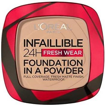L'Oréal Paris Infallible 24H Matte Compact Powder Foundation, Long-lasting, Shade 130, 9g